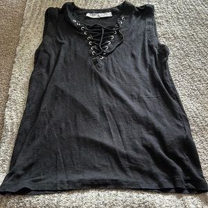 IRO half lace up top